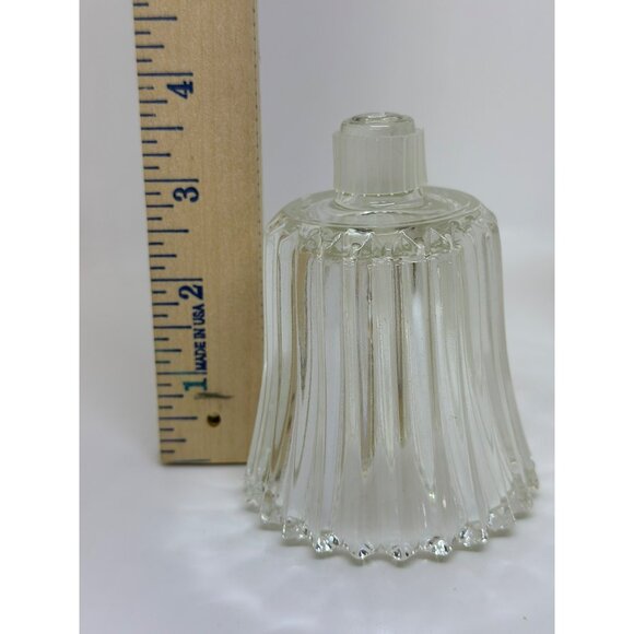 VTG Homco Ribbed Glass Candle Holder Cup Set of 4 Scalloped Edge Classic - Picture 6 of 6